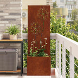 vidaXL Garden Privacy Screen Black 32 x 140 cm Cold-rolled steel