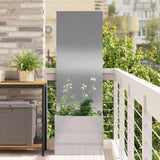 vidaXL Garden Privacy Screen Black 32 x 140 cm Cold-rolled steel