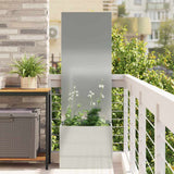 vidaXL Garden Privacy Screen Black 32 x 140 cm Cold-rolled steel