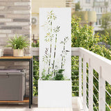 vidaXL Garden Privacy Screen Black 32 x 140 cm Cold-rolled steel