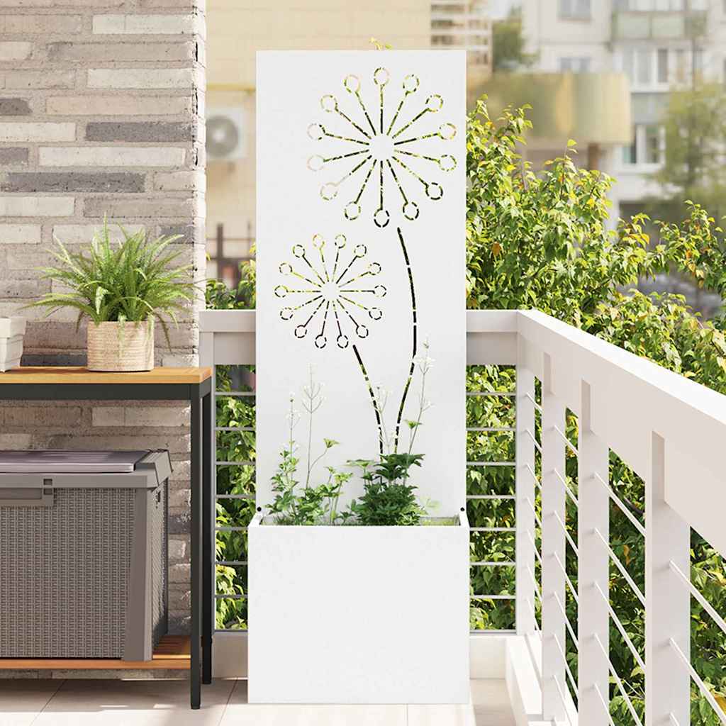 vidaXL Garden Privacy Screen Black 32 x 140 cm Cold-rolled steel