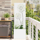 vidaXL Garden Privacy Screen Black 32 x 140 cm Cold-rolled steel
