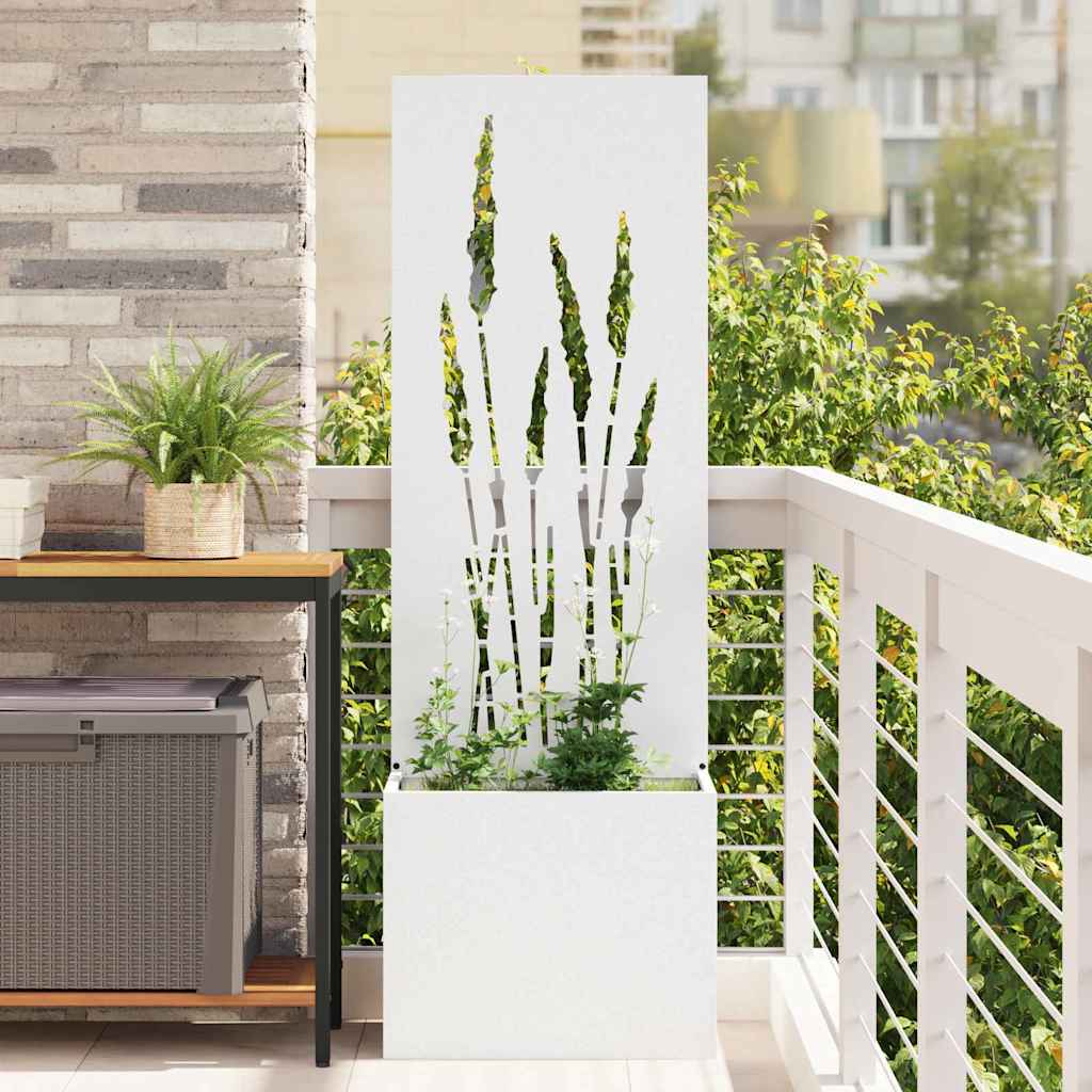 vidaXL Garden Privacy Screen Black 32 x 140 cm Cold-rolled steel