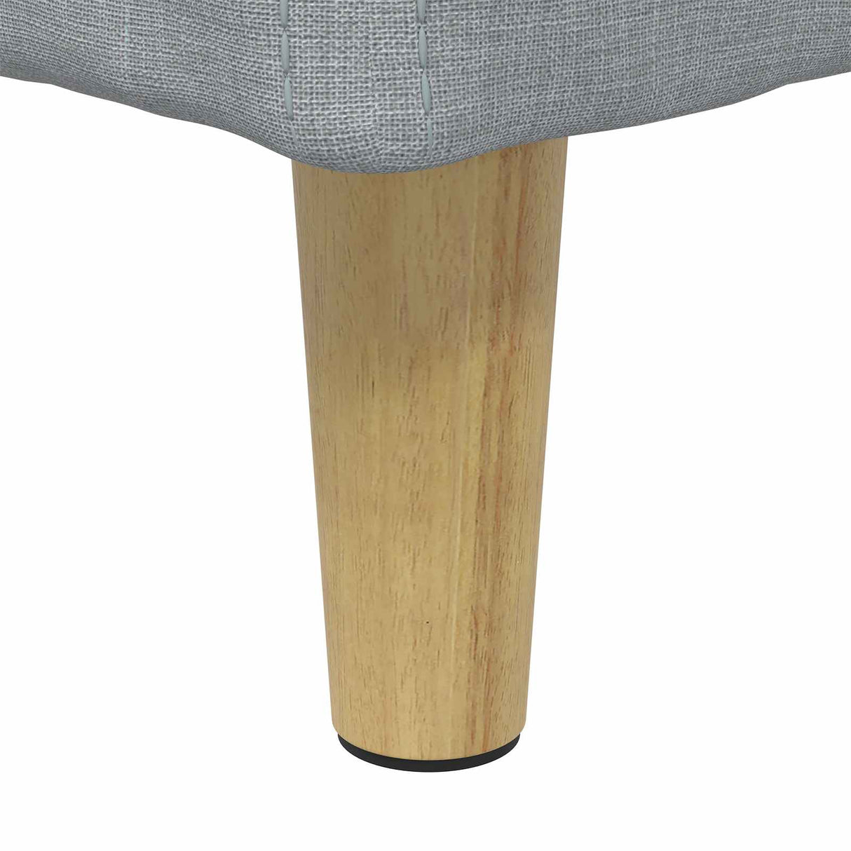 vidaXL Ottoman met opslag met kussen Lichtgrijs 40 x 40 x 45 cm Stof