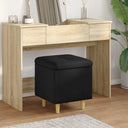 vidaXL Ottoman met opslag met kussen Lichtgrijs 40 x 40 x 45 cm Stof
