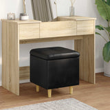vidaXL Ottoman met opslag met kussen Lichtgrijs 40 x 40 x 45 cm Stof