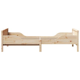 vidaXL Bedframe met hoofdeinde Bruin 80 x 200 cm Bewerkt hout