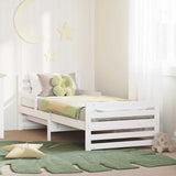 vidaXL Bedframe met hoofdeinde Bruin 80 x 200 cm Bewerkt hout