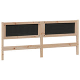 vidaXL Hoofdbord Anders Bruin en lichtgrijs 200 cm Massief grenenhout