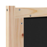 vidaXL Hoofdbord Anders Bruin en lichtgrijs 200 cm Massief grenenhout