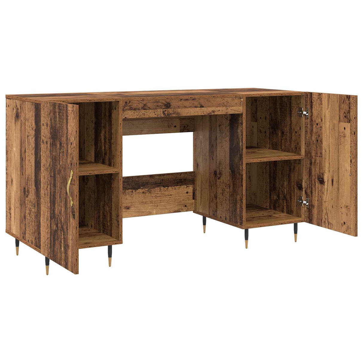 vidaXL Desk 140x50x75 cm engineered wood white