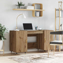 vidaXL Desk 140x50x75 cm engineered wood white