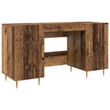 vidaXL Bureau 140x50x75 cm bewerkt hout wit