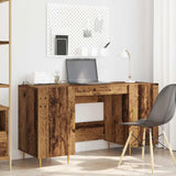 vidaXL Bureau 140x50x75 cm bewerkt hout wit