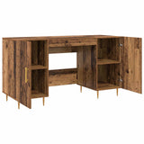 vidaXL Bureau 140x50x75 cm bewerkt hout wit
