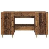 vidaXL Bureau 140x50x75 cm bewerkt hout wit