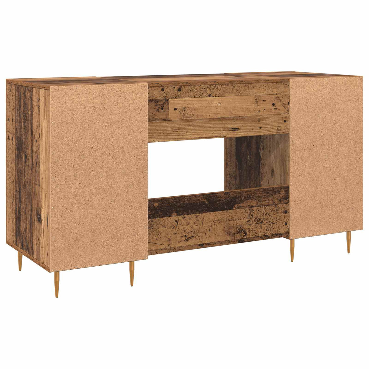 vidaXL Bureau 140x50x75 cm bewerkt hout wit