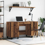 vidaXL Bureau 140x50x75 cm bewerkt hout wit