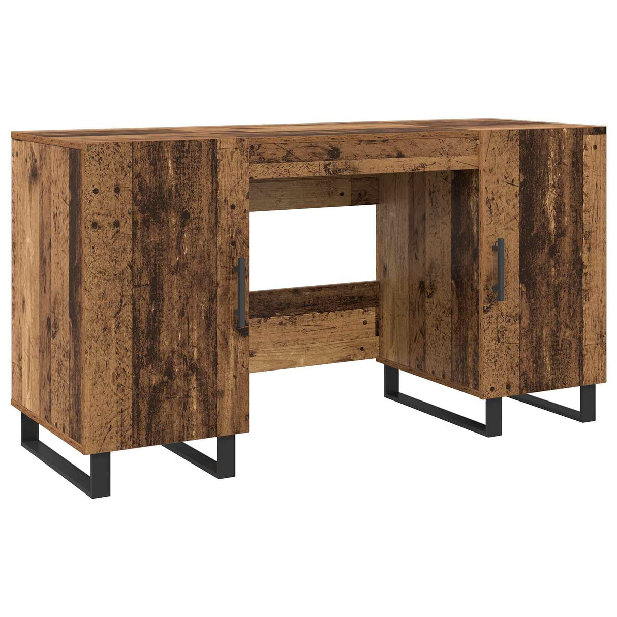 vidaXL Bureau 140x50x75 cm bewerkt hout wit