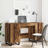 vidaXL Bureau 140x50x75 cm bewerkt hout wit