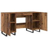 vidaXL Bureau 140x50x75 cm bewerkt hout wit