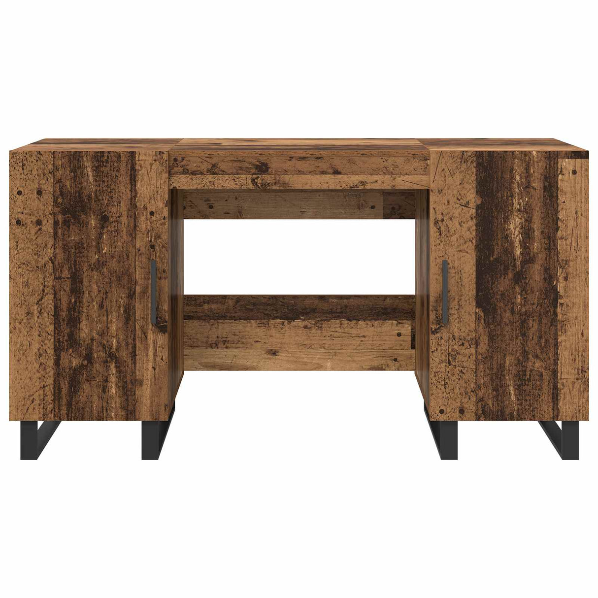 vidaXL Bureau 140x50x75 cm bewerkt hout wit