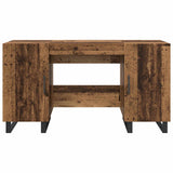 vidaXL Bureau 140x50x75 cm bewerkt hout wit