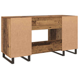 vidaXL Bureau 140x50x75 cm bewerkt hout wit