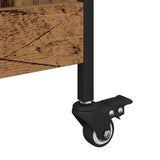 vidaXL Keukentrolley 70x30x82 cm bewerkt hout zwart