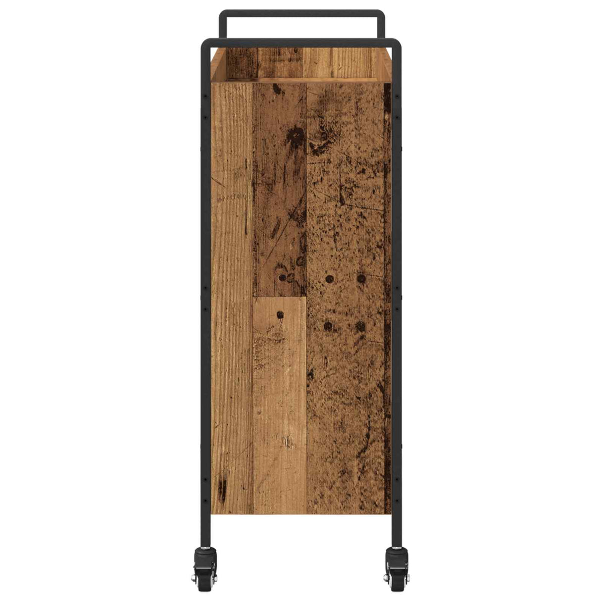 vidaXL Keukentrolley 70x30x82 cm bewerkt hout zwart
