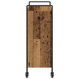 vidaXL Keukentrolley 70x30x82 cm bewerkt hout zwart