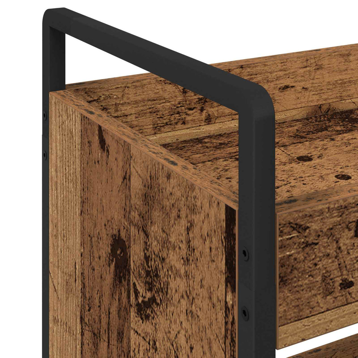vidaXL Keukentrolley 70x30x82 cm bewerkt hout zwart