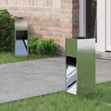 vidaXL Zonne LED Padverlichting 2 pcs Zwart Koud Gewalst Staal