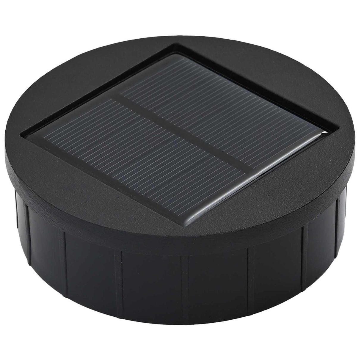 vidaXL Zonne LED Pad Licht 2 pcs Zwart Koud Gewalst Staal