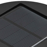 vidaXL Zonne LED Pad Licht 2 pcs Zwart Koud Gewalst Staal