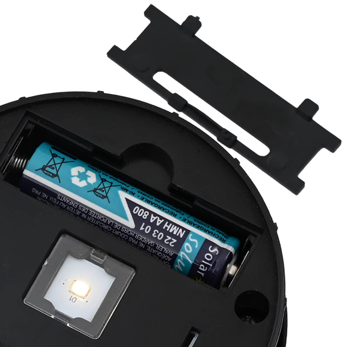 vidaXL Zonne LED Pad Licht 2 pcs Zwart Koud Gewalst Staal