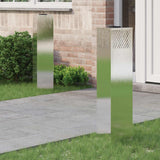vidaXL Zonne LED Pad Licht 2 pcs Zwart Koud Gewalst Staal