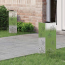 vidaXL Solar LED Pathway Light 2 pcs Black Cold Rolled Steel