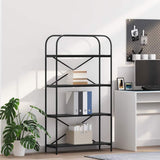 vidaXL Boekenplank Zwart Eiken 80 x 30 x 183 cm Bewerkt hout