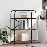 vidaXL Boekenplank Zwart Eiken 80 x 30 x 183 cm Bewerkt hout