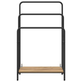 vidaXL Kledingrek met plank Oudhout 90 x 30 x 100,5 cm Bewerkt hout