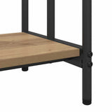 vidaXL Kledingrek met plank Oudhout 90 x 30 x 100,5 cm Bewerkt hout