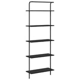 vidaXL Boekenplank Zwart Eiken 60 x 24 x 168 cm Bewerkt hout