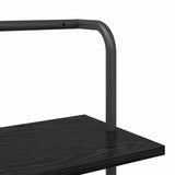 vidaXL Boekenplank Zwart Eiken 60 x 24 x 168 cm Bewerkt hout