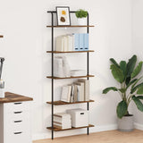 vidaXL Boekenplank Zwart Eiken 60 x 24 x 168 cm Bewerkt hout