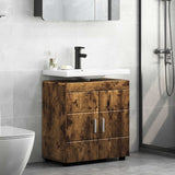vidaXL Badkamermeubel Set TULUM 2 pcs Wit 60 x 34 x 63 cm Bewerkt hout