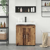 vidaXL Badkamermeubel Set TULUM 2 pcs Wit 60 x 34 x 63 cm Bewerkt hout