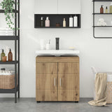 vidaXL Badkamermeubel Set TULUM 2 pcs Wit 60 x 34 x 63 cm Bewerkt hout