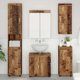 vidaXL Badkamermeubel Set TULUM 2 pcs Wit 60 x 34 x 63 cm Bewerkt hout