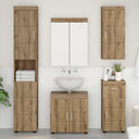 vidaXL Badkamermeubel Set TULUM 2 pcs Wit 60 x 34 x 63 cm Bewerkt hout
